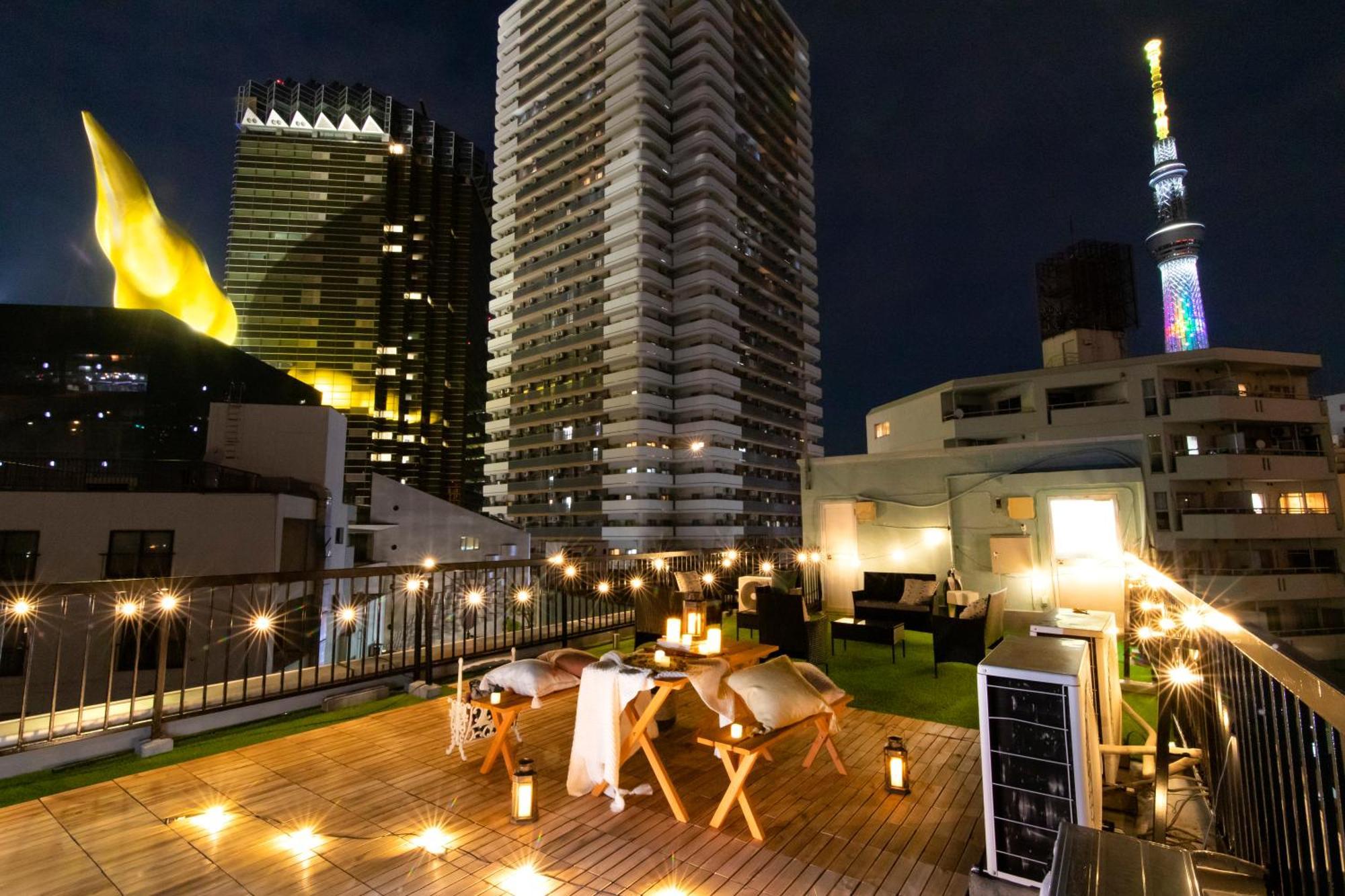【5/24new Open】浅草徒歩3分/max9名/無料駐車場/渋谷直通 อพาร์ทเม้น *